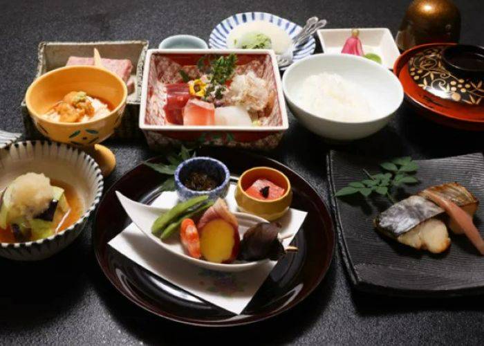 A multi-course kaiseki meal at Gion Kurashita.